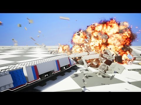 BULLET TRAIN EXPLODES! - Brick Rigs Gameplay & Train Update!
