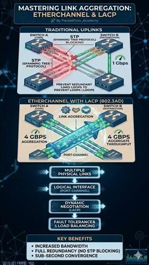 Stop Wasting Bandwidth! EtherChannel & LACP Explained