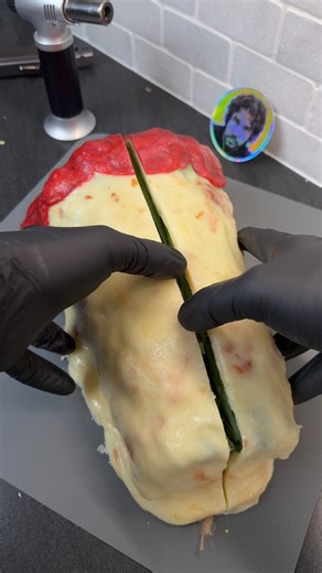 What's inside the cheese blob?