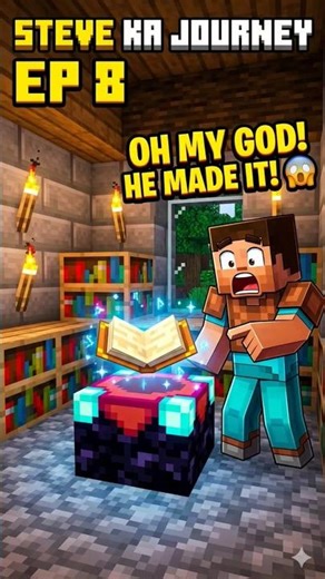 Steve Ki Magical Powers Shuru! Enchanting Table! 😱✨ Ep 8 #shorts