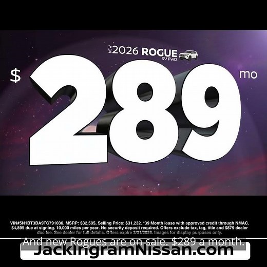 Nissan Now Sales Event is On! Come Check Out Our New 2026 Nissan Rogues and Nissan Pathfinders