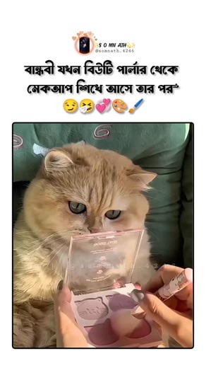 Ꮥσɱɳαƚԋ💫🍂 on Instagram: "বান্ধবী যখন বিউটি পার্লার থেকে শিকে আসে"