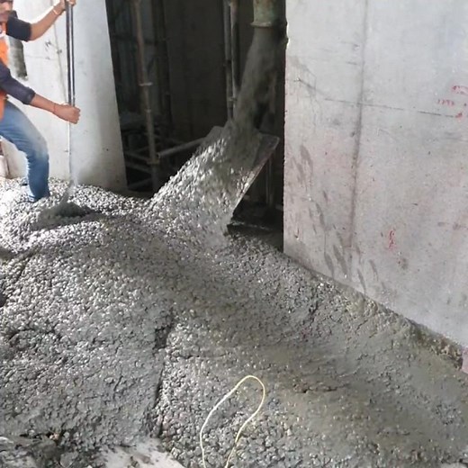 Concrete pipe explodes construction site. #concrete #constructionlife #shorts #youtubeshorts #site