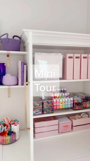 My home office / craft room #craftroom #craftroomorganization #craftroominspiration #homeoffice #colorfulhome #pinkaesthetic #craftersoftiktok #cricutcrafters #homeofficeinspo