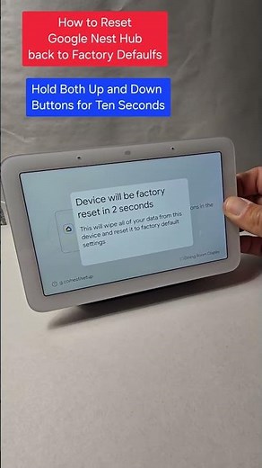 Google Nest Hub Factory Reset: The Quick & Easy Guide (2nd Gen) #reset #googlenesthub #googlenest