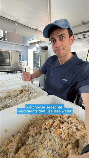 Cooking vegan for 700 people at the Hollywood Climate Summit #vegan #chef #ditl #veganrecipes