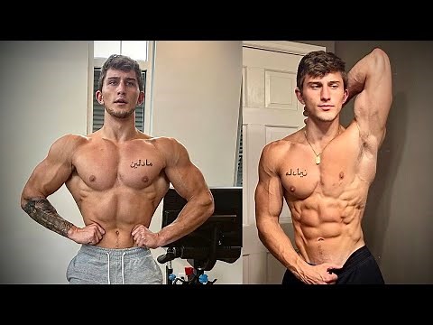 Handsome young tall bodybuilder || COLE SHAFFNER || Workout and posing ||