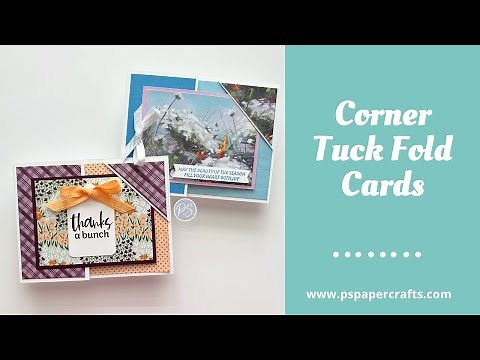 How To Make Corner Tuck Fold Cards