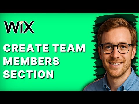 How to Create Team Members Section in Wix [2026 Full Guide]