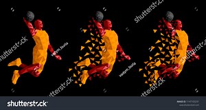 Basketball Player Jumping High Stock Vector (Royalty Free) 1147103231 | Shutterstock
