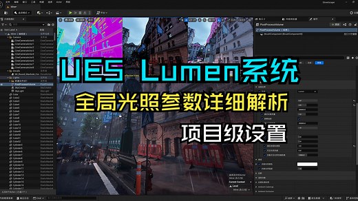 UE5最新-Lumen全局光照详细参数解析