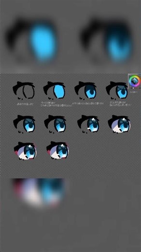Digital Eye Tutorial.#eyetutorial #arttutorial #howtodraw #animeeyes #digitalartprocess #short