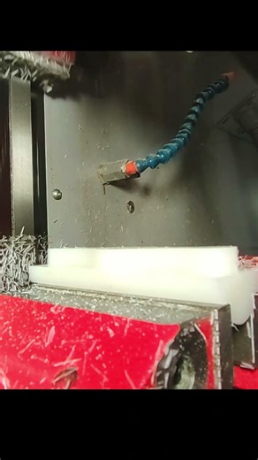 CNC machining on our EMCO mill