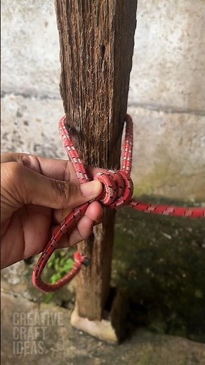 DIY Rope Knot on a Pole – Easy Step-by-Step Guide! #shorts #diy