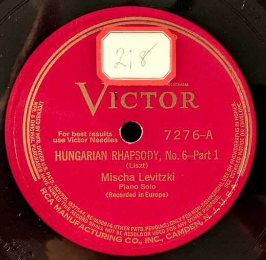 Liszt, Mischa Levitzki - Hungarian Rhapsody, No. 6