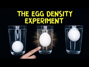 The Egg Density Experiment: Three Fates of One Egg! Control Buoyancy with Salt and Water!