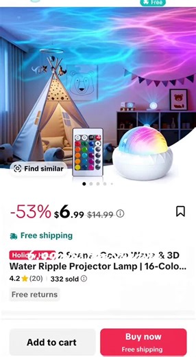 Ocean Wave & 3D Water Ripple Projector Lamp for Cozy Spaces