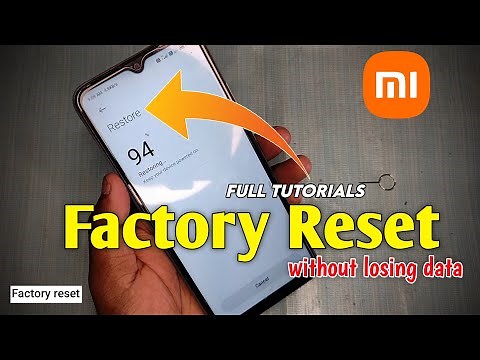 How To Factory Reset Mi Phone WITHOUT losing data | How To Reset phone Without losing data redmi