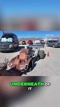 A Ed Roth Trike / Dragster on Route 66 in Amboy California