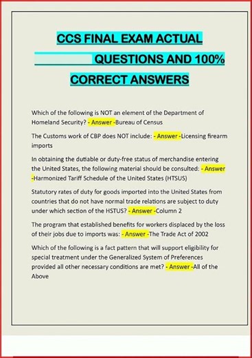 Ccs Final Exam Actual Questions And 100 Correct Answerspdf video
