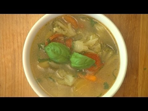 Zupa warzywna, KitchenBook, Jak ugotować zupę warzywną z mrożonych warzyw.