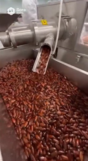 Shocking! Machine Turns Bugs into DELICIOUS Salami in Seconds! 💨 #FastProcessing #InsectFactory