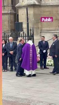 François Hollande et Julie Gayet présents à la Basilique Sainte-Clotilde pour les obsèques de...
