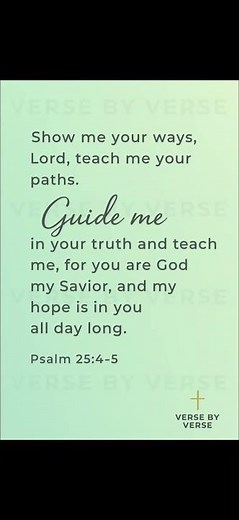 🌿 Guide Me, Lord | Psalm 25:4–5 — Prayer for Direction & Clarity ✨#versebyverse #psalm25 #guidance