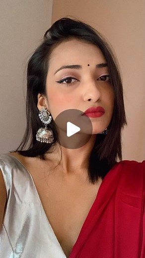 Preeti Sarkar on Instagram: "Angry makeup tutorial  SUBHO NOBOBORSHO ❤️ #angrypreeti"