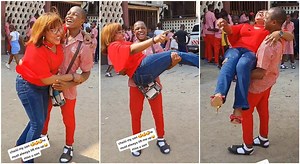 "I missed you": Happy boarding school boy lifts mum up when she visited in video