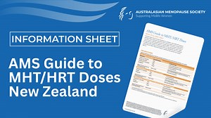 AMS Guide to MHT/HRT Doses New Zealand | Information Sheet