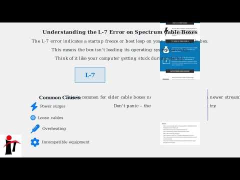 How To Fix Spectrum Cable Box Stuck On L-7 – Startup Freeze & Reset