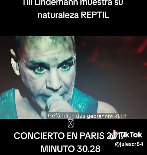 Concierto Reptiliano de Till Lindemann en París