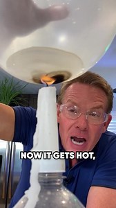 Fireproof balloon. View full experiment: https://stevespangler.com/experiments/fire-water-balloon/ #science #stem #stevespangler | Steve Spangler