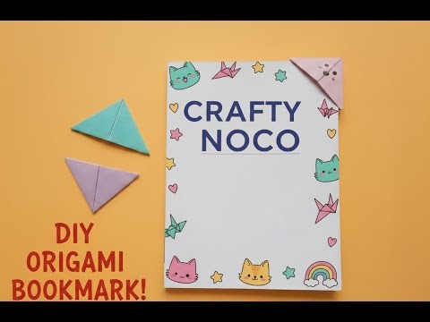 DIY Paper Bookmark: Cute & Easy Origami Corner Bookmark Tutorial