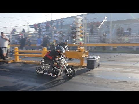 Mini Bikes Takeover Yellow Belly Drag Strip!
