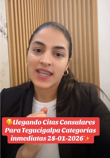 Llegando citas consulares para Tegucigalpa Categorías Inmediatas con 6 pasos aprobados hasta Otubre 30 de 2025. #tabladecitasconsularsrimmigrationusa #tabladecitasconsularir1cr1 #tegucigalpa #honduras #inmigracioneeuu