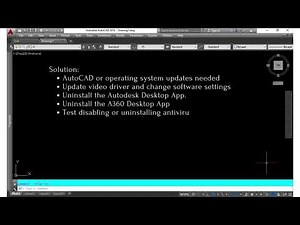 AutoCAD products randomly crash or freeze