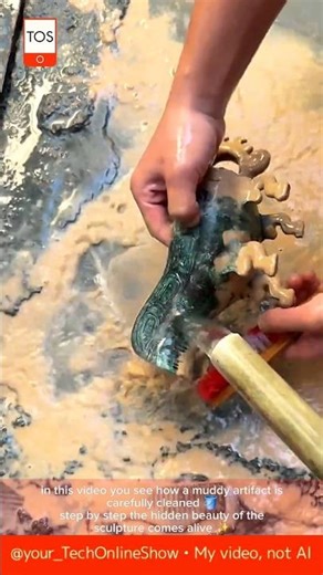 ART from mud 🏺 an incredible transformation ✨ #shorts #crafts #skills #sculpture #transformation