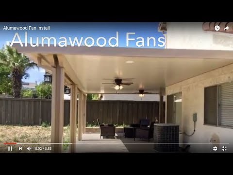Alumawood Fan Install