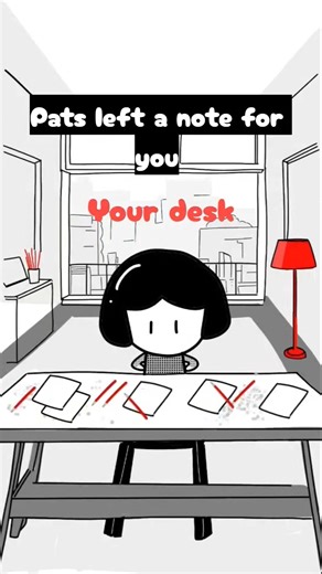 Pats left a note for you| ASMR Desk Organization #shorts