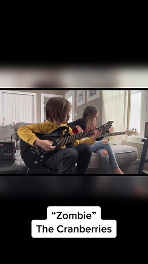“ Zombie” #thecranberries #fyp #guitar #bass #siblings