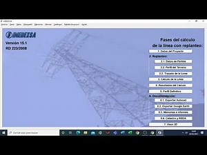 CÁLCULO DE LÍNEA ELÉCTRICA AÉREA DE ALTA TENSIÓN CON IMEDEXA