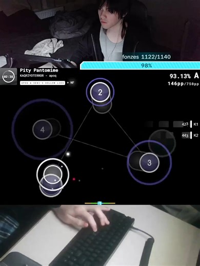 hand is giving out... soz#osugame #rythmgame #fyp #osu #streamer