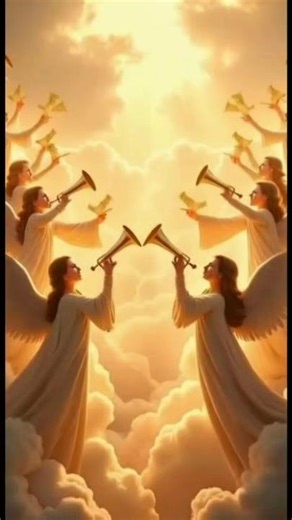 Revelation11:15 Angels sound trumpet,voice from heaven announced kingdom of Lord forever#god#gospel
