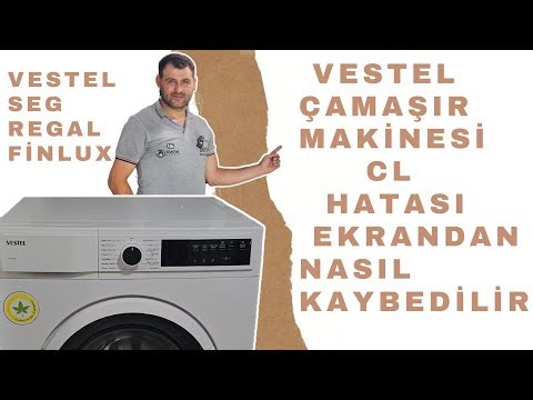 How to fix the CL error on Vestel Finlux Seg Regal washing machines - Disabling child lock.
