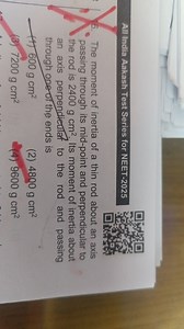 All India Aakash Test Series for NEET-2025The moment of inert... | Filo