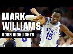 Mark Williams 2022 NCAA tournament highlights