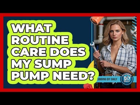 What Routine Care Does My Sump Pump Need? - Plumbing DIY Daily
