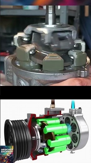 Car AC Compressor Inside View! ❄️ #Engineering